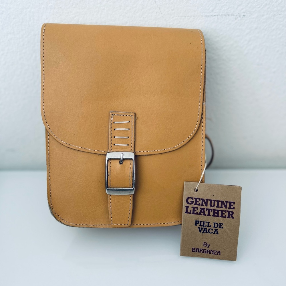GENUINE LEATHER BY BARGANZA CROSSBODY - Picture 1 of 11